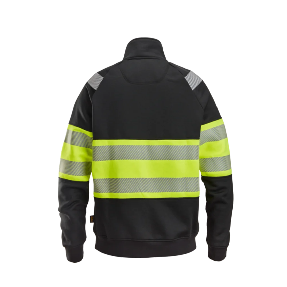 Snickers - Sweatshirt 2834 - zip - svart/varsel