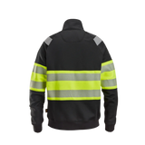 Snickers - Sweatshirt 2834 - zip - svart/varsel