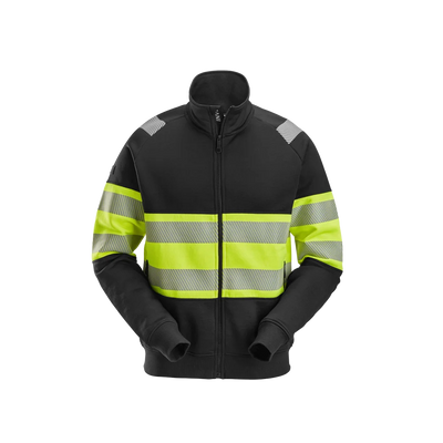 Snickers - Sweatshirt 2834 - zip - svart/varsel