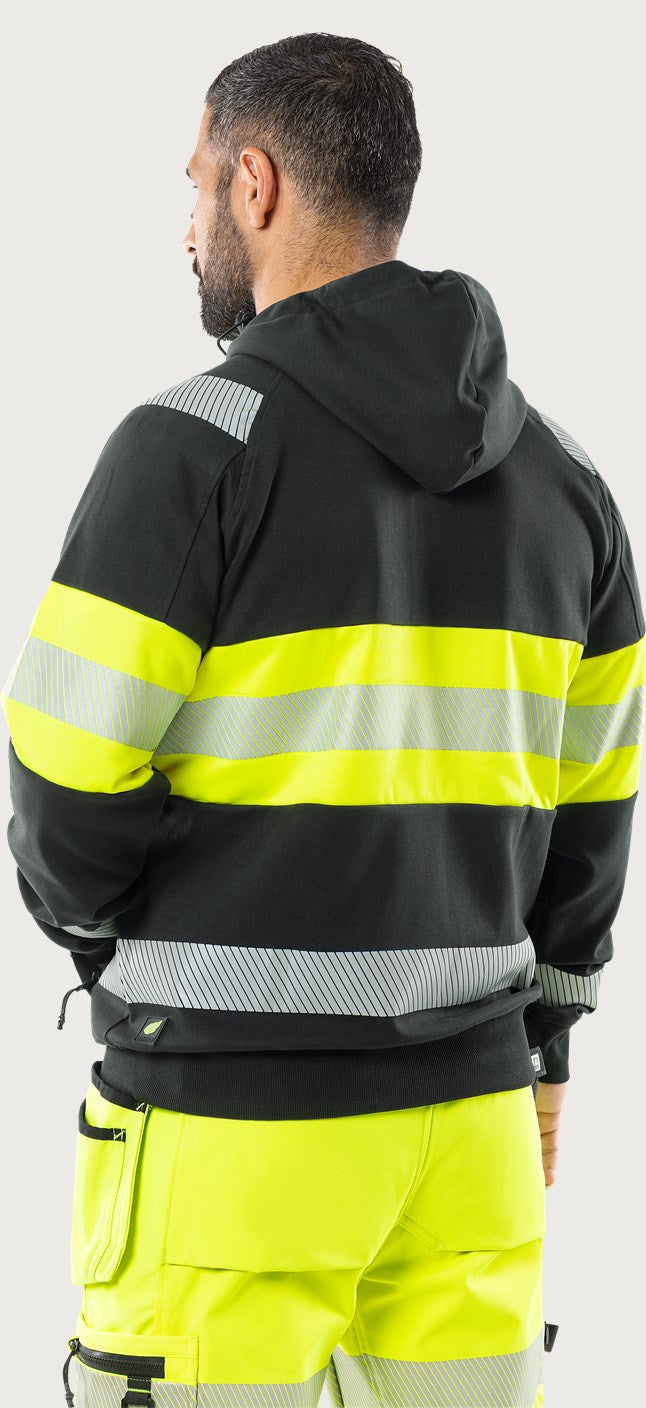 Fristads – Sweatshirtjacka Varsel Klass 1 med huva – 7532 GKC
