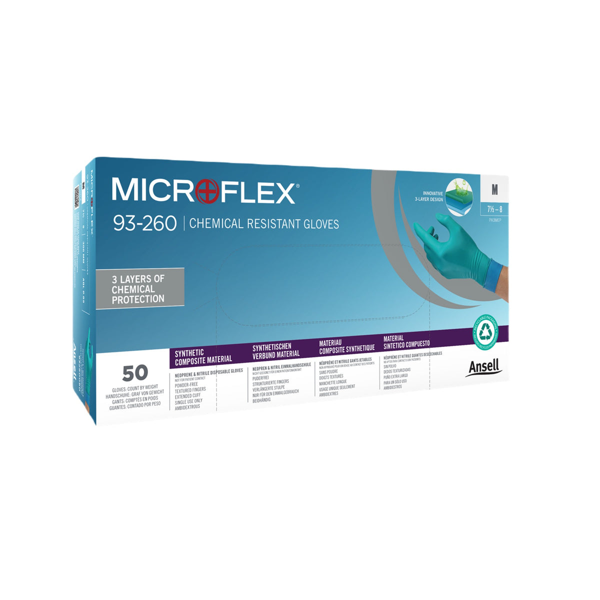 Ansell - Microflex 93-260 kemskyddshandske