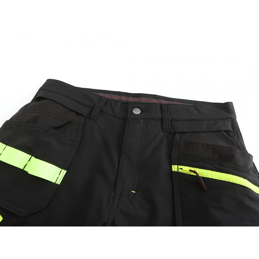 Arbetsbyxa Jupiter svart/varsel för komfort och funktionalitet