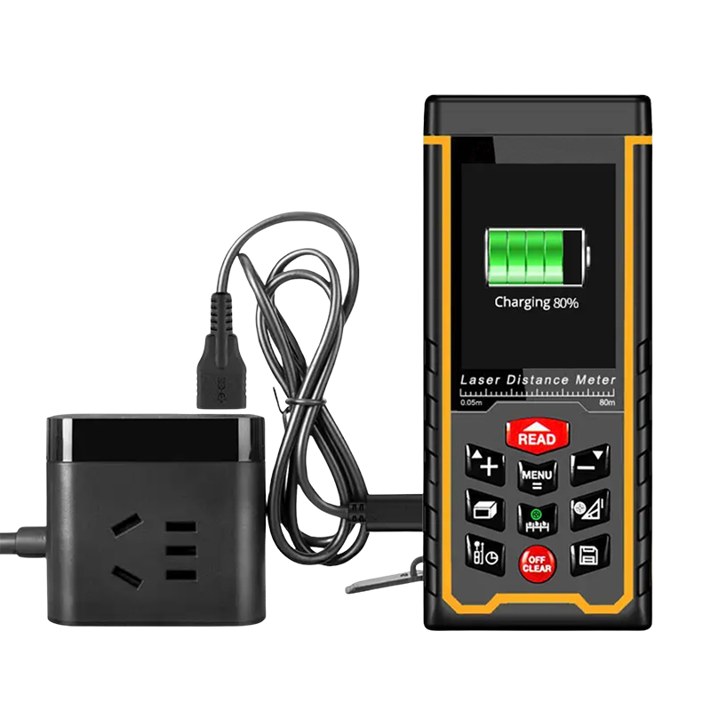 Avståndsmätare med LCD-display och Type-C uppladdningsbart batteri