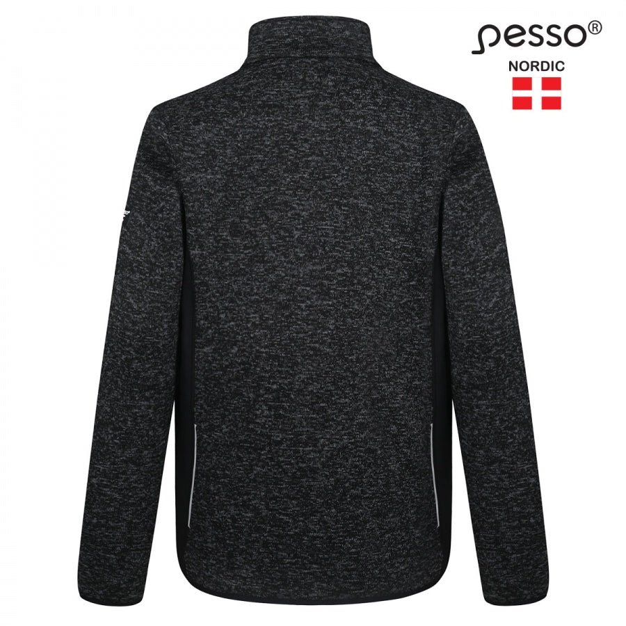 Bekväm och varm fleecejacka Florence i svart för kalla dagar