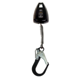 Fallskyddsblock 3,3 m med storkrok och slitstarkt polyesterband.