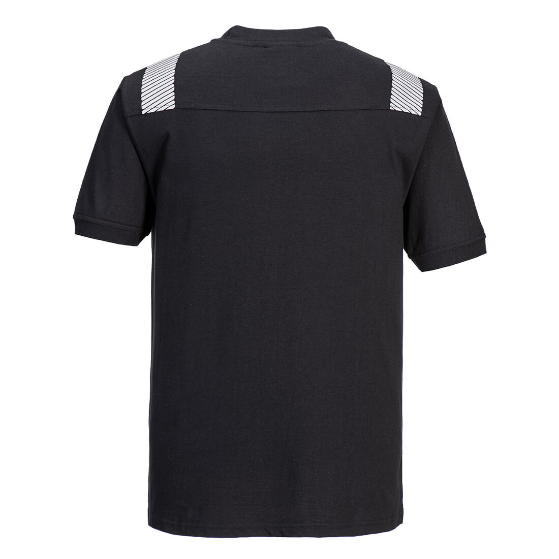 Flamsäker T-shirt med ribbad krage och reflekterande tejp för synlighet