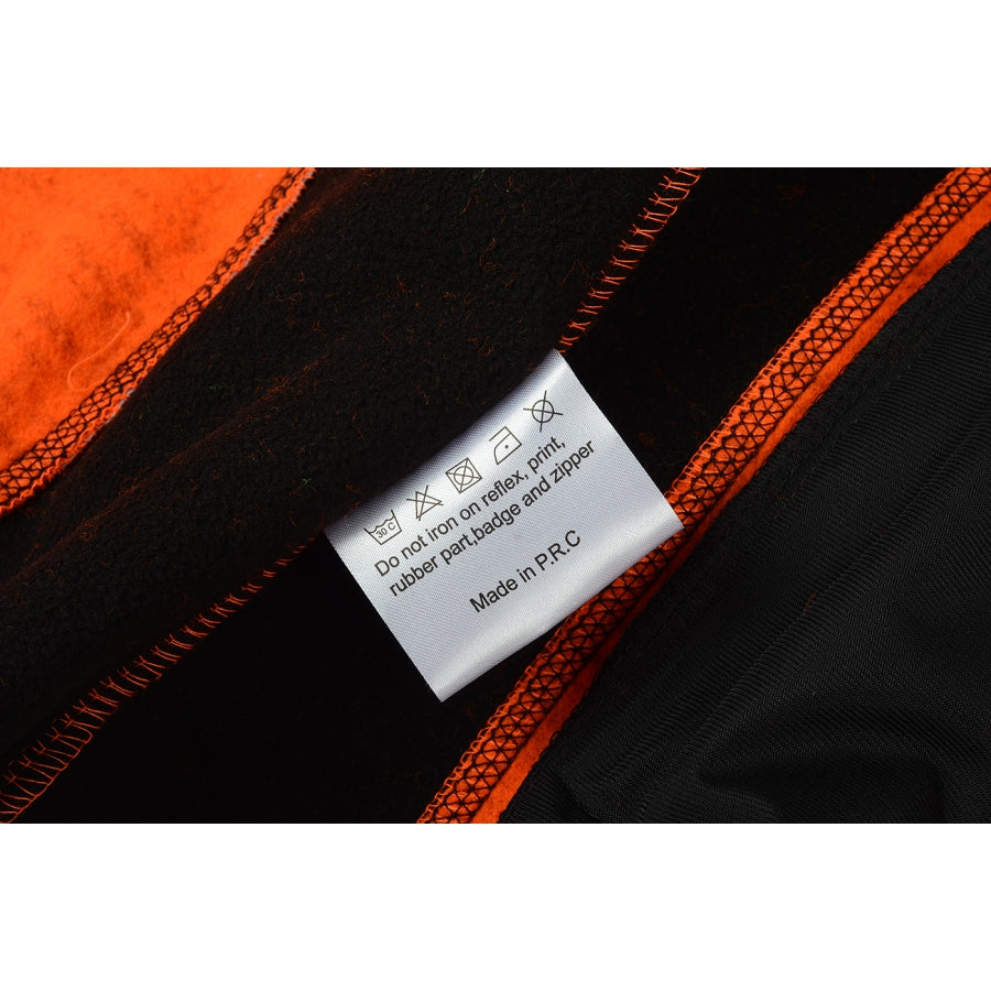 Florence orange arbetsfleecejacka – praktiskt mellanlager från Pesso