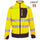 Gul varsel arbetsfleece FL02 med reflex och förstärkta partier