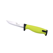 Hantverkarkniv med gummerat handtag och rostfritt blad