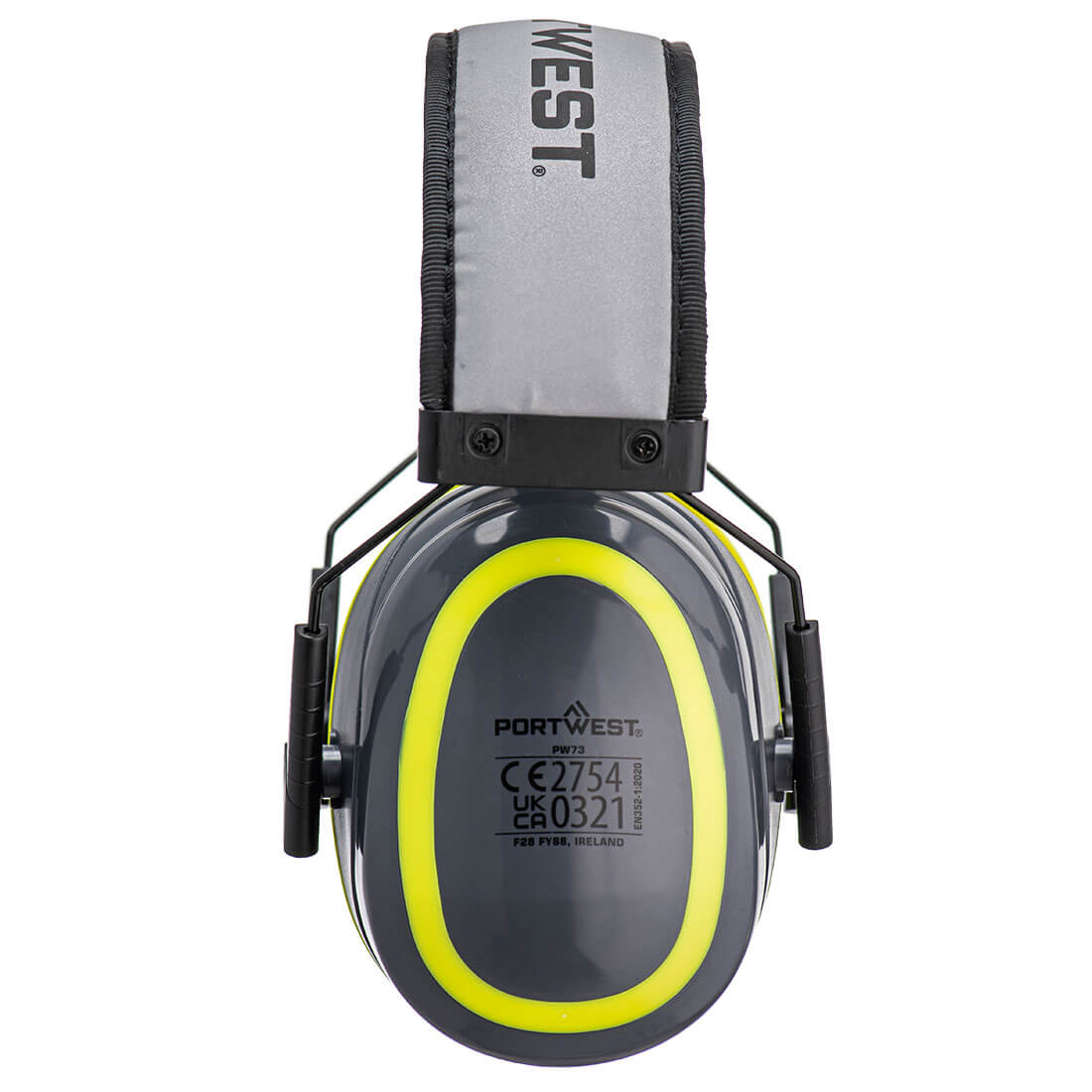 PW73 HV Ear Muff med reflekterande pannband för hög synlighet