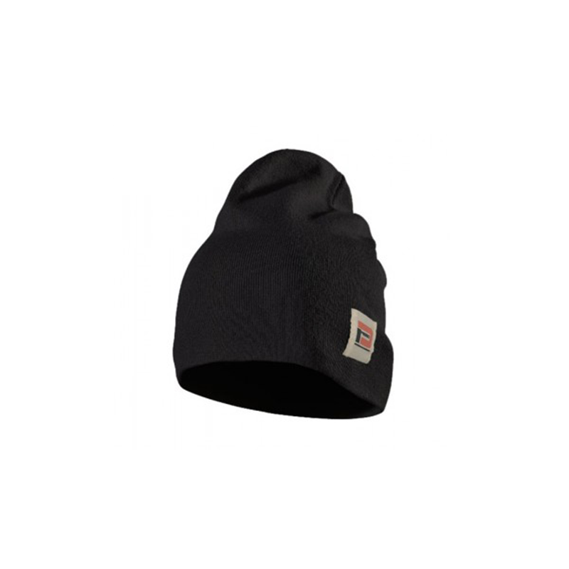 Pesso Kansas Svart Mössa - Dubbelstickad Vintermössa för Komfort