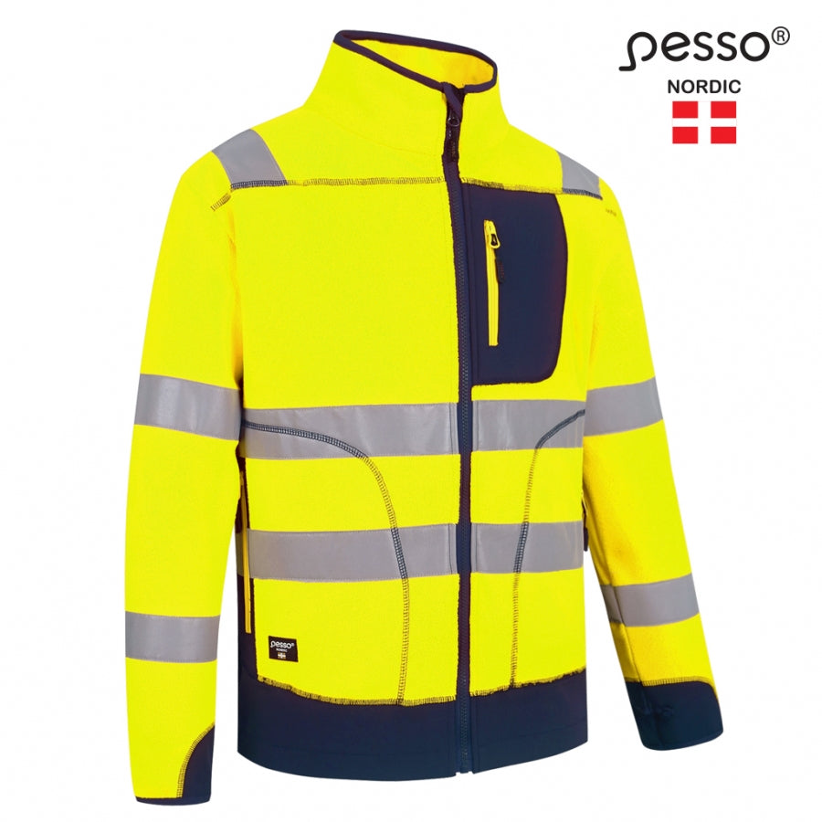 Pesso Nordic arbetsfleece FL02 i polarfleecematerial för kyliga dagar