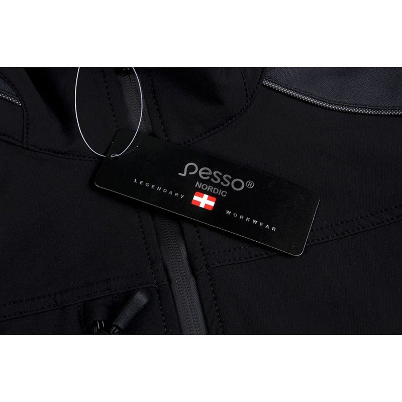 Pesso arbetsjacka svart/grå i slitstarkt TC DOBBY-tyg