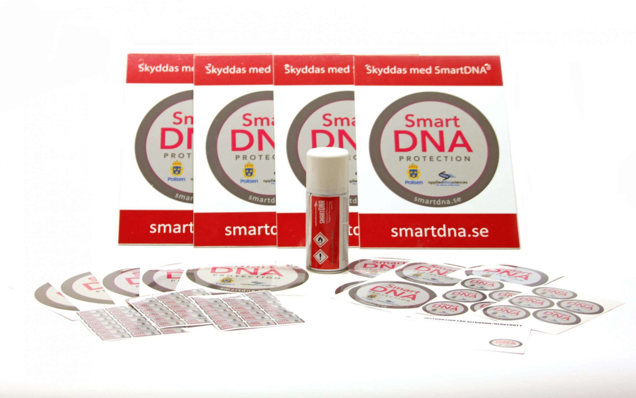 SmartDNA® Spray för märkning av verktyg och maskiner med UV-ljus
