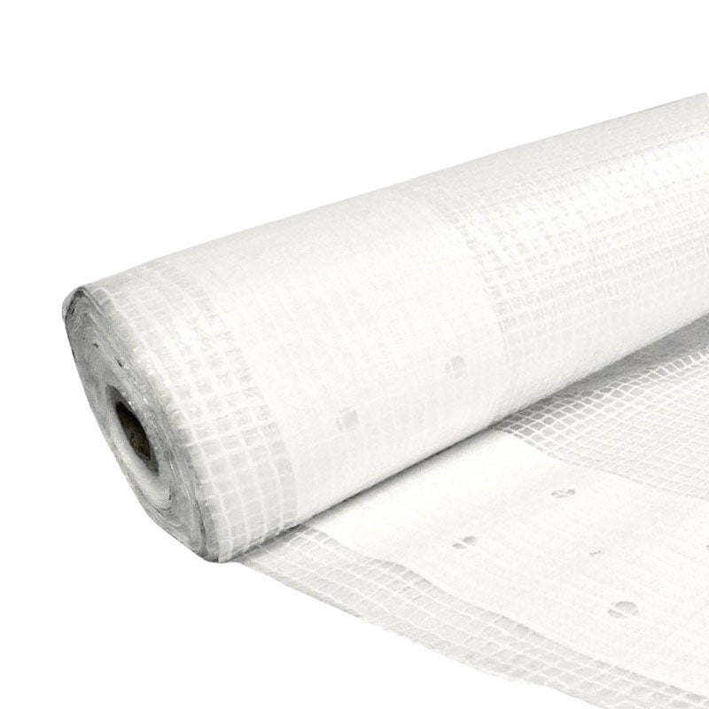 Ställningsplast Vit 3,3x36m 320g – Hållbar och Rivbeständig Takplast