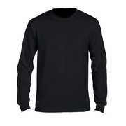 Svart långärmad T-shirt Ultra Cotton med skön passform i bomull

