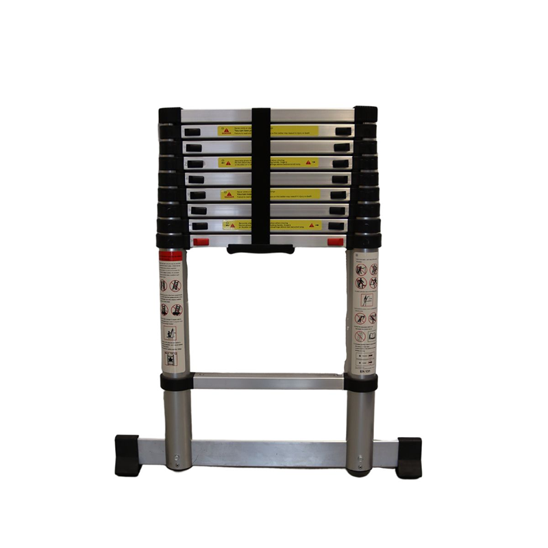 Teleskopstege 2,9m – Justerbar höjd och stabil gummifötter
