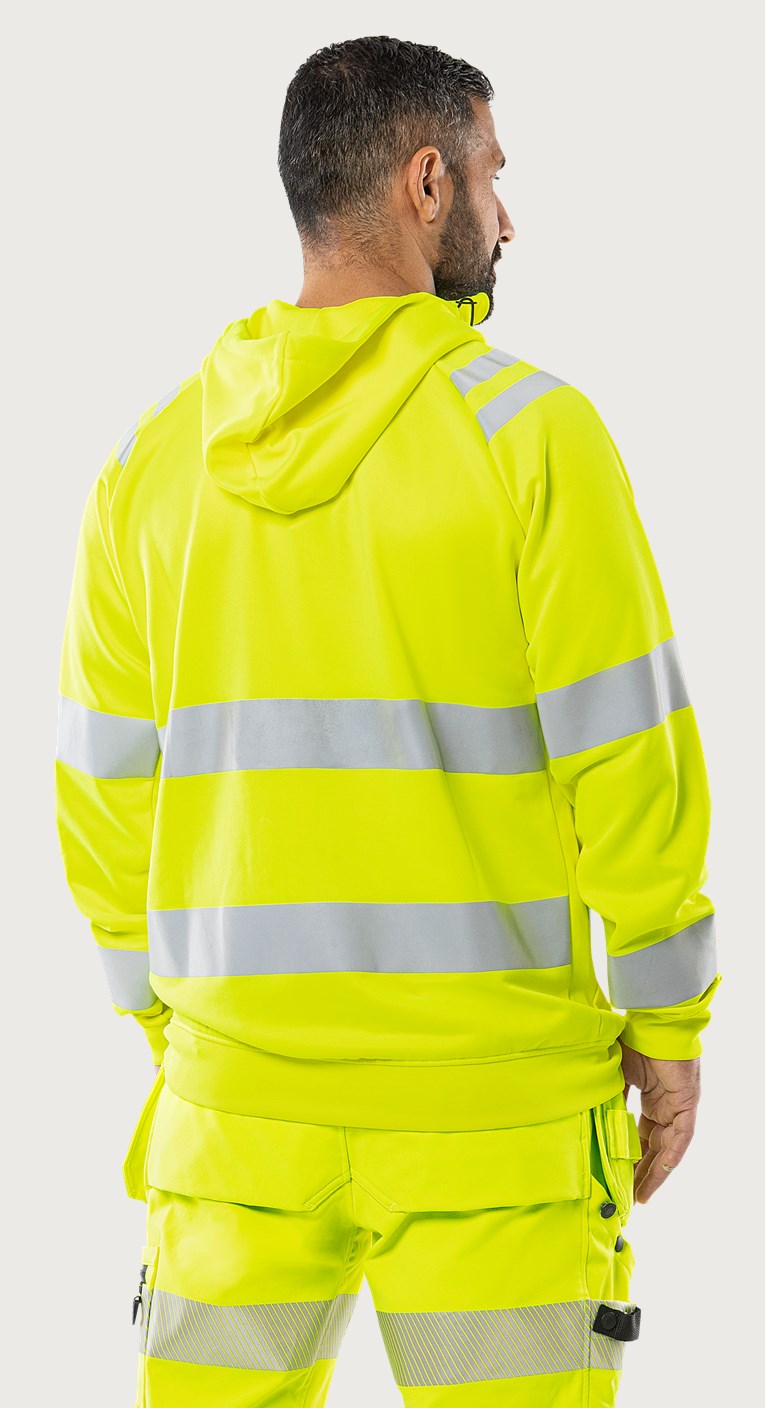 Fristads - Sweatshirtjacka med huva varsel klass 3 - 7865