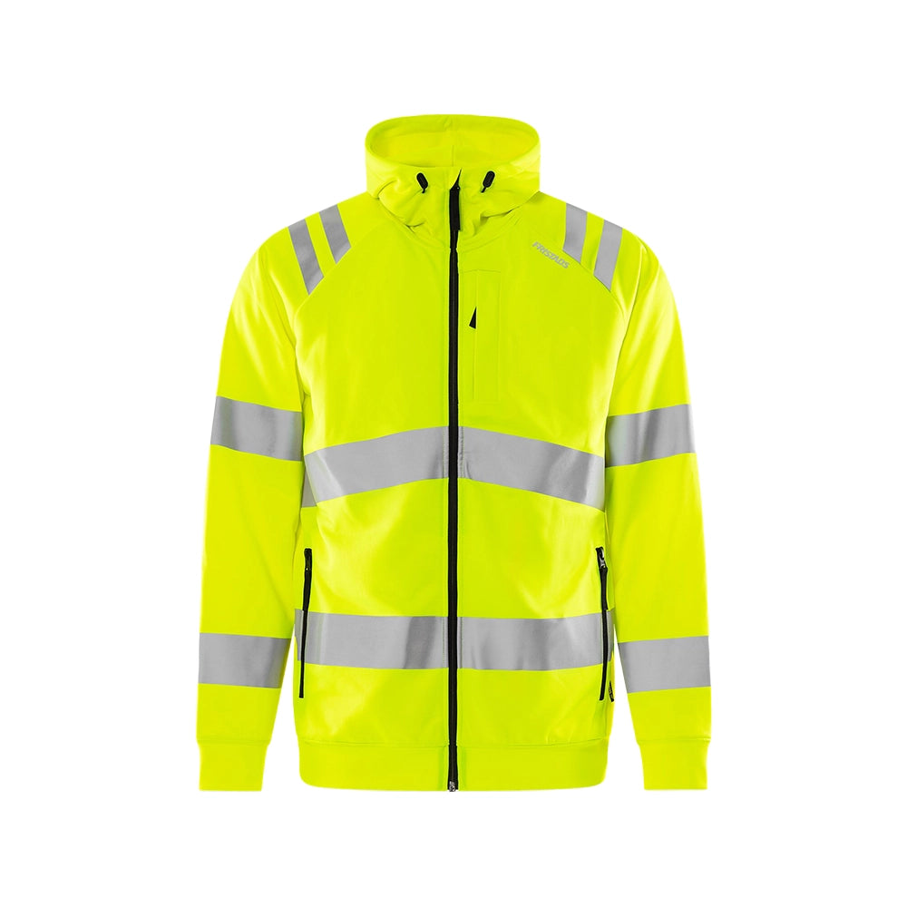 Fristads - Sweatshirtjacka med huva varsel klass 3 - 7865