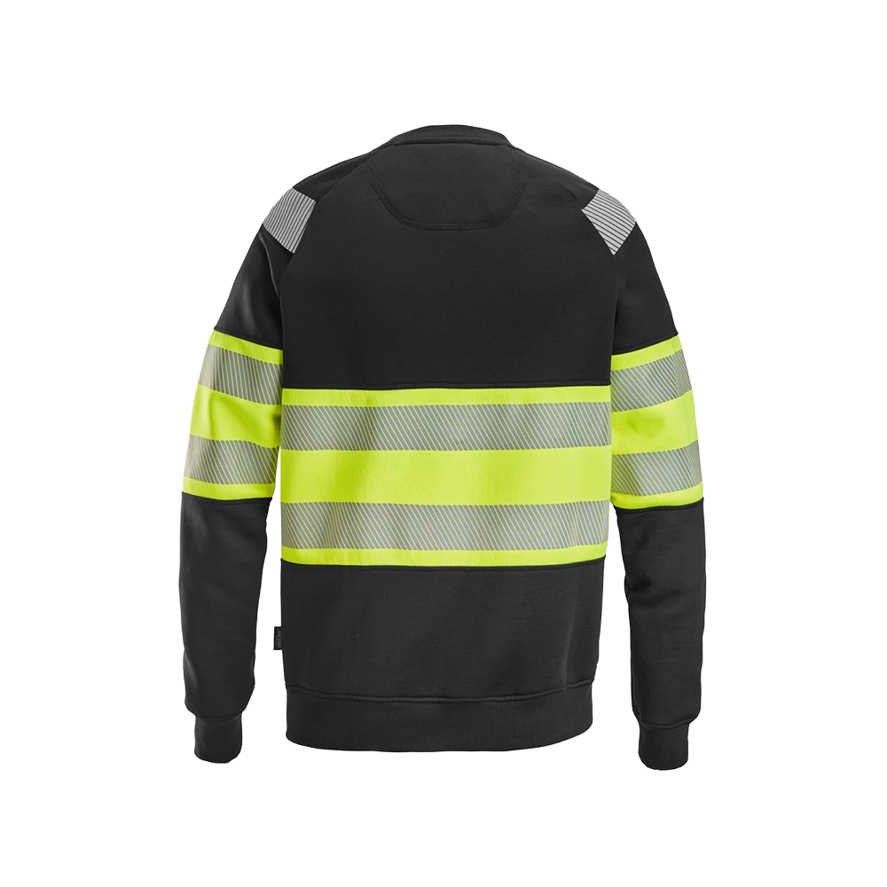 Snickers - Sweatshirt 2830 - Svart/varsel klass 1