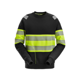 Snickers - Sweatshirt 2830 - Svart/varsel klass 1