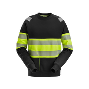 Snickers - Sweatshirt 2830 - Svart/varsel klass 1