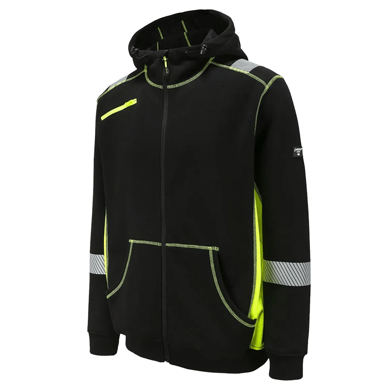 Arbetskläder Hoodie Jersey HV - Polyester Enkelstickad