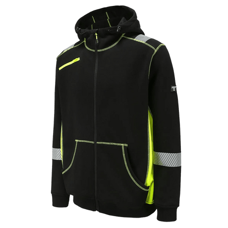 Arbetskläder Hoodie Jersey HV - Polyester Enkelstickad