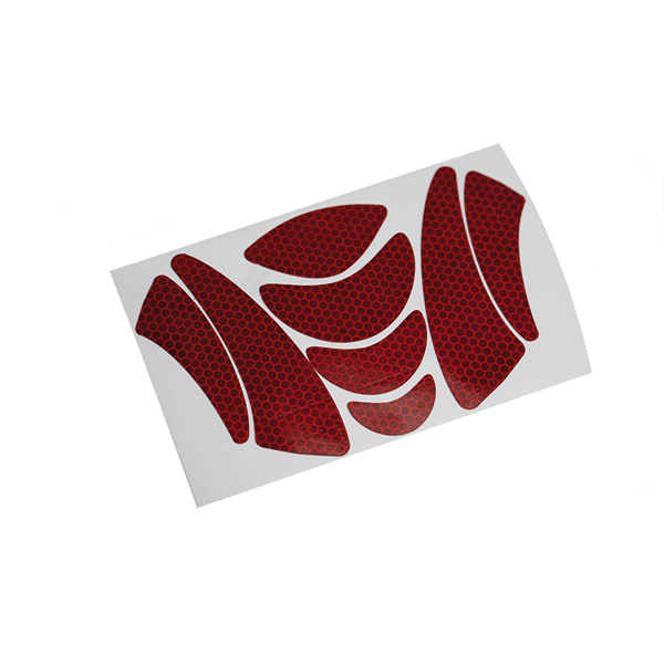 HI VIS reflexkit för montagehjälm i röd, blå, gul, grön och orange