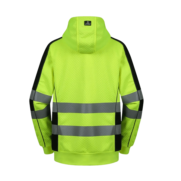 Hoodie FL05 med hög synlighet och förstärkta ärmslut