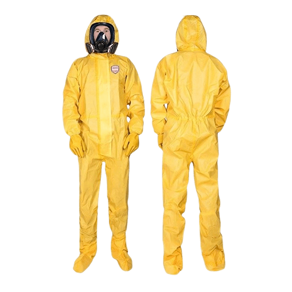 "Kemdräkt CoverChem with zipper and double adhesive tape for sealing"