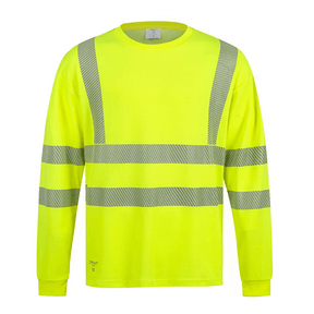 Långärmad Varsel T-shirt med Quick Dry för arbetskomfort