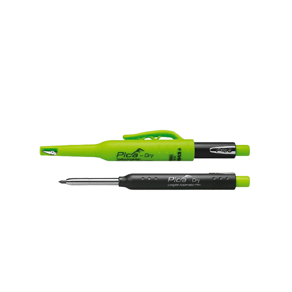 PicaDry Snickarpenna med 2,8 mm Grafitstift och Rostfritt Rör