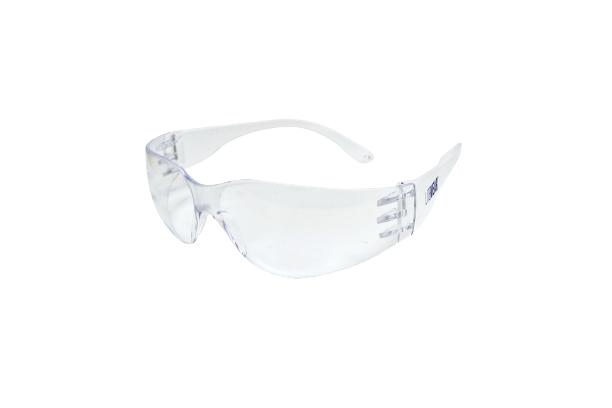 Skyddsglasögon repfria med klar lins i lättviktsmaterial för komfort