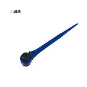 Spärrskaftnyckel 19/23 mm blå reversibel nyckel