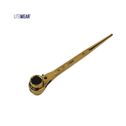 Spärrskaftnyckel 19/23 mm guld reversibel nyckel

