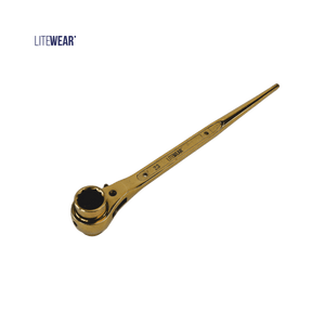 Spärrskaftnyckel 19/23 mm guld reversibel nyckel
