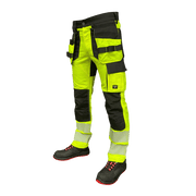 Uranus Flexpro varselbyxa med hög synlighet i Hi-Vis gul