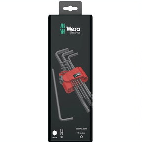 Wera 9-delars insexnyckelsats med extra långa nycklar